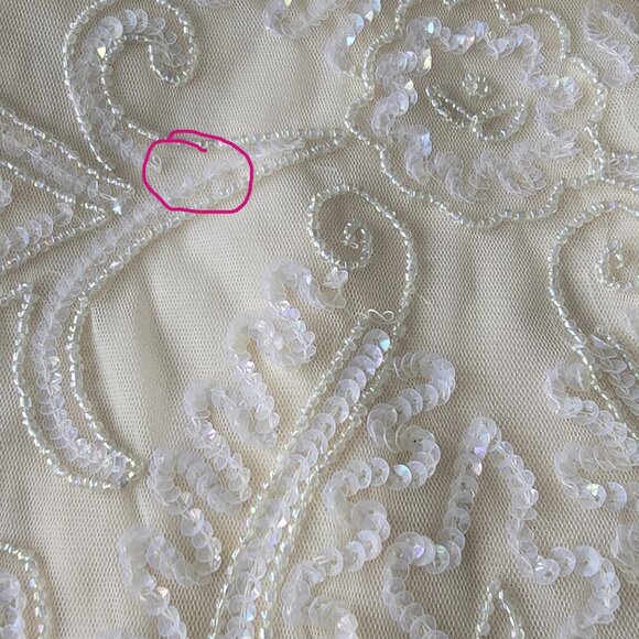 Pisarro Nights Beaded Cocktail/ Wedding/Holiday  Dress Size 6 - Picture 13 of 15